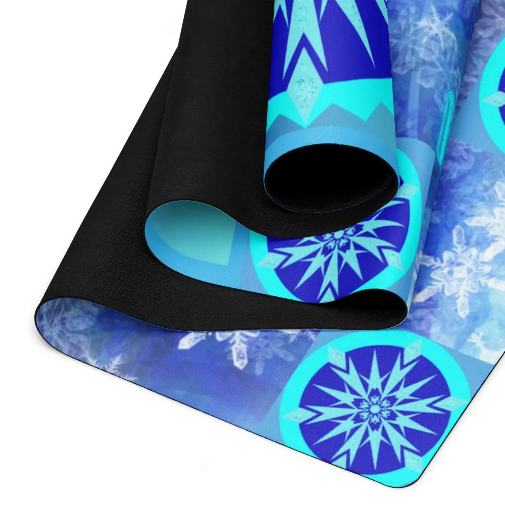 snowflake yoga mat product image (2)