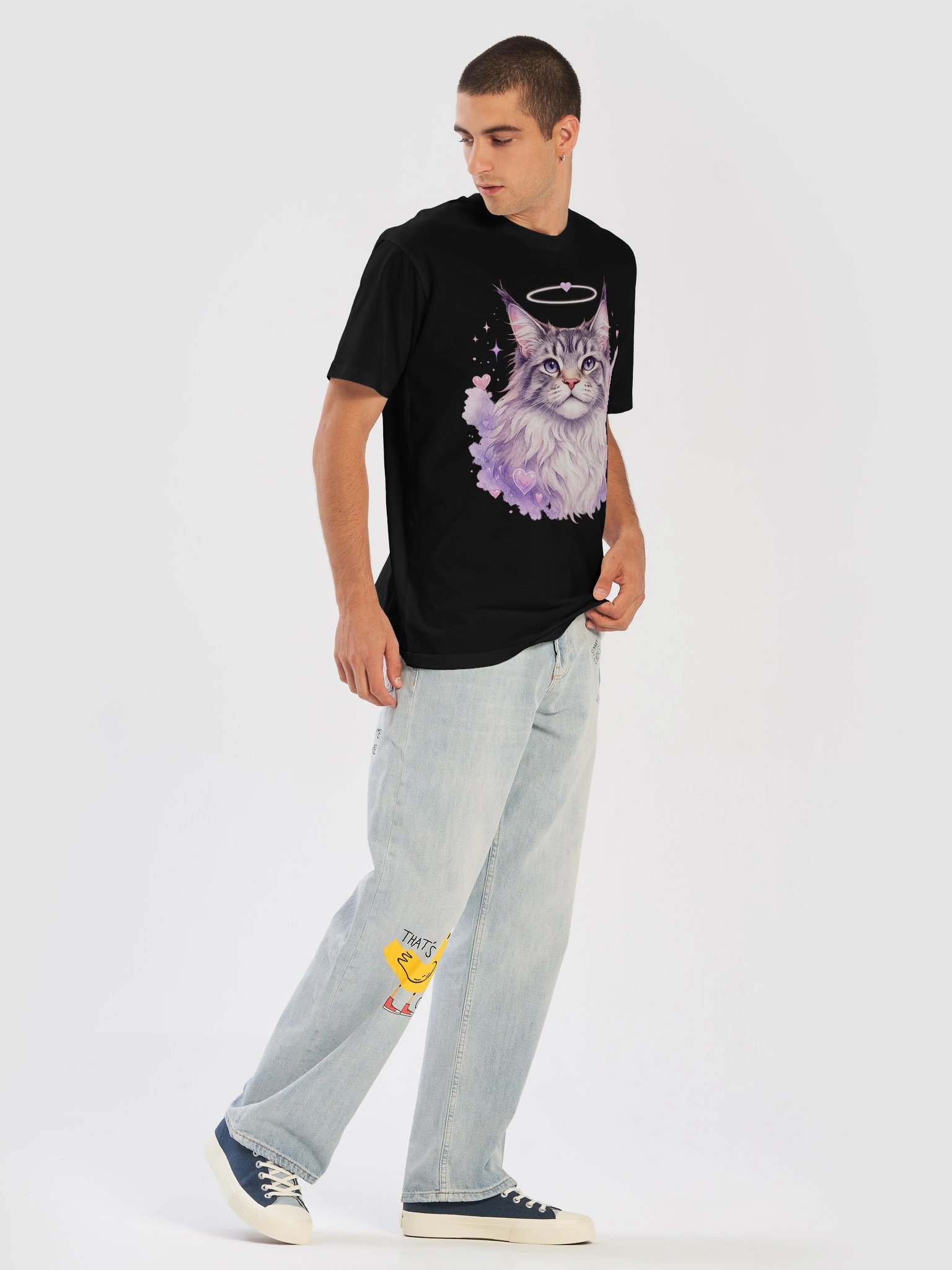 Pastel Halo Cat Heart Tee product image (9)
