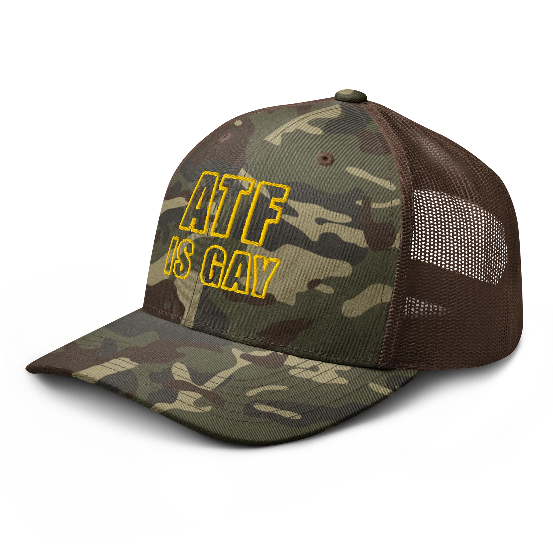 ATF IS GAY Camo Hat product image (4)