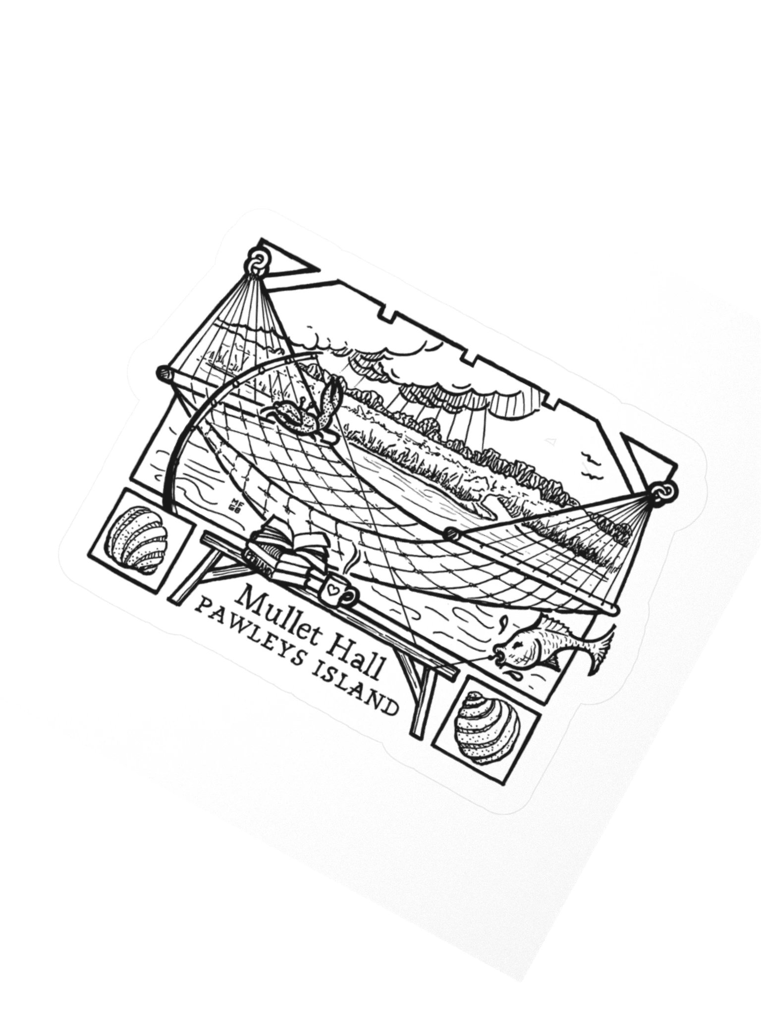 Mullet Hall Pawleys Island Sticker product image (2)