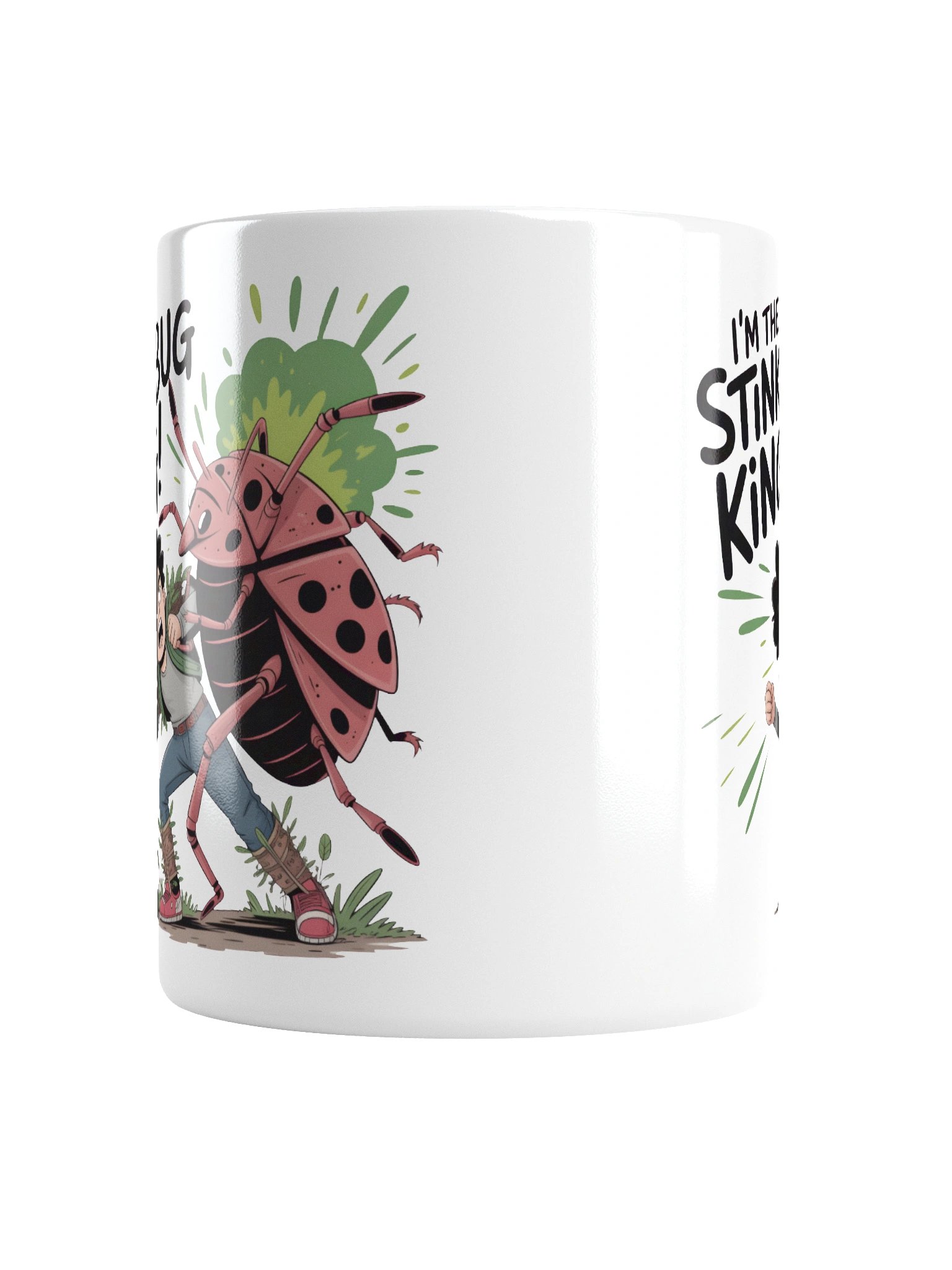 Stinkbug King White Glossy Mug product image (16)