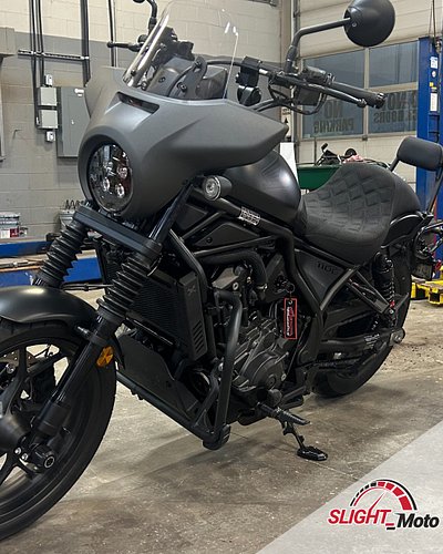 Flashback to Alex’s Rebel 1100! 🏍️🔥

This one got some serious upgrades — including the T-Rex Center Stand, HeliBars, and mor...