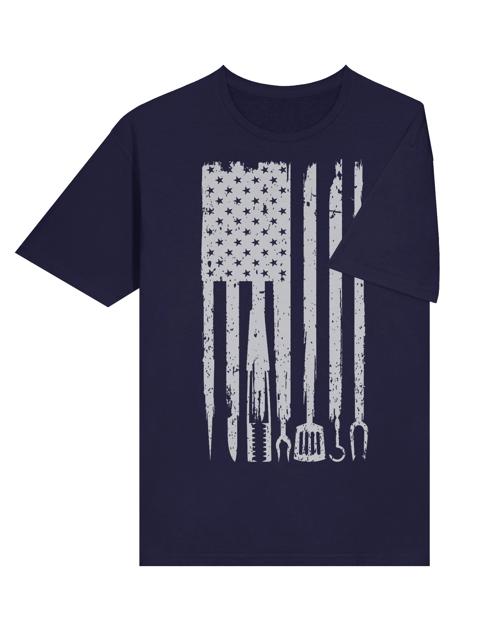 American BBQ Tools Flag – Gildan Softstyle Unisex T-Shirt product image (4)
