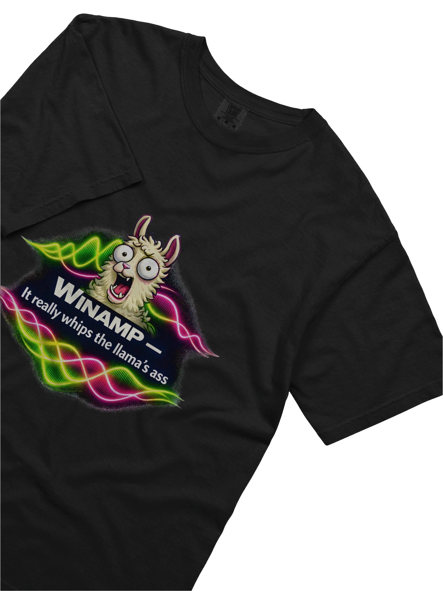Winamp Nostalgia Llama Tee – It Really Whips the Llama’s Ass product image (5)