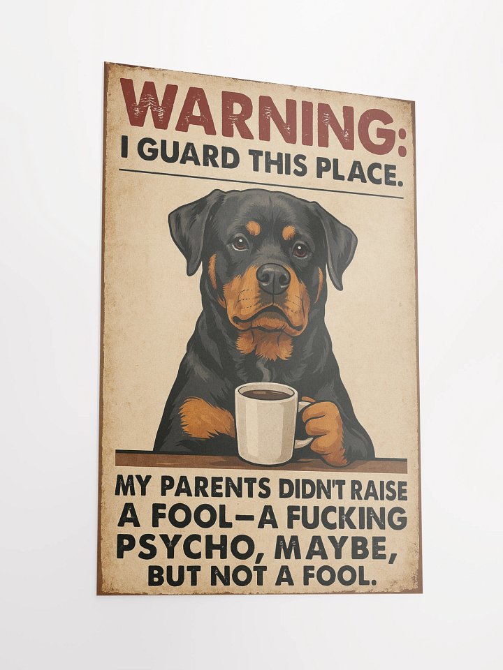 Funny Guardian Rottweiler Poster product image (6)
