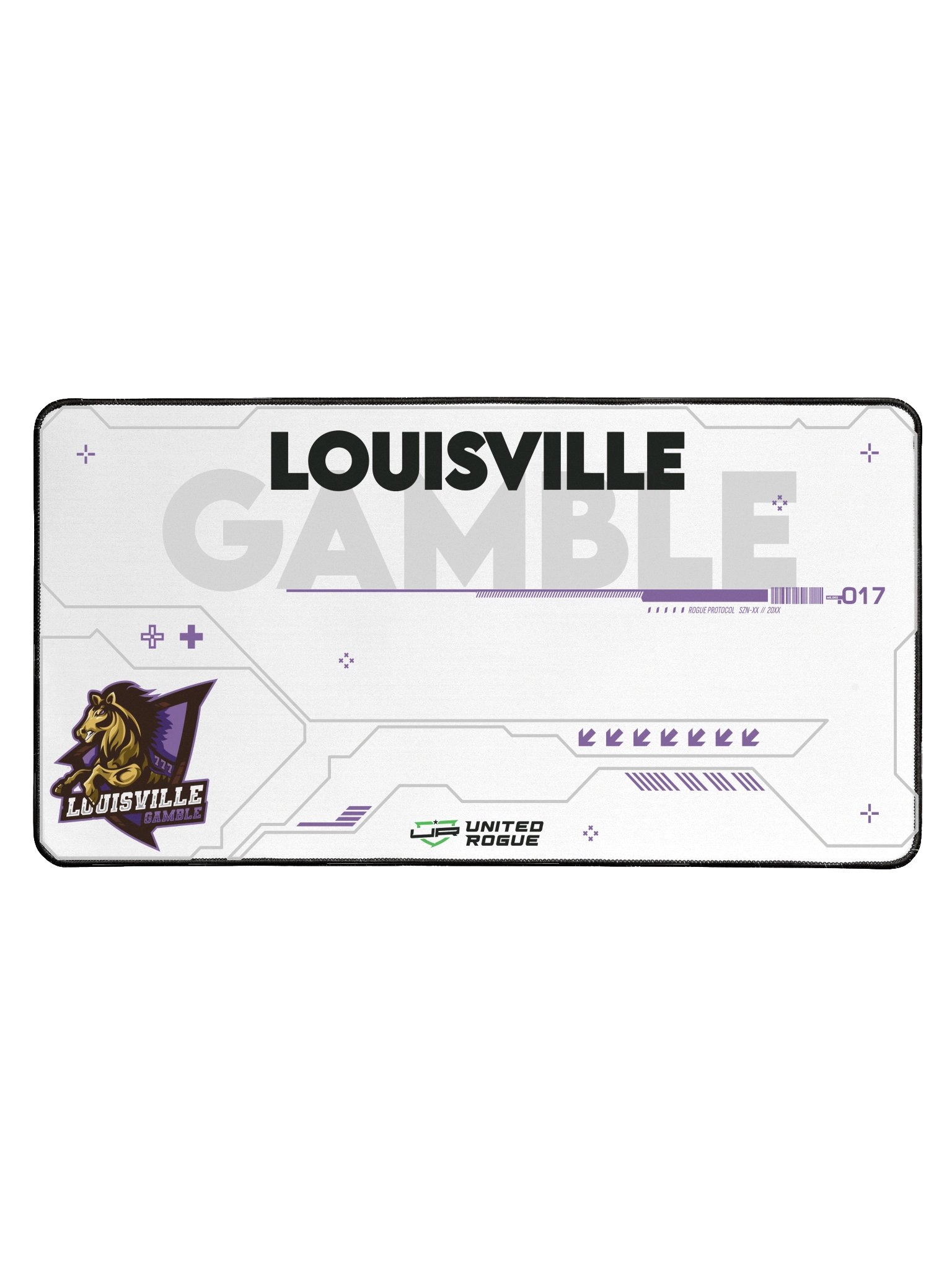 Louisville Gamble White Desk Mat product image (1)