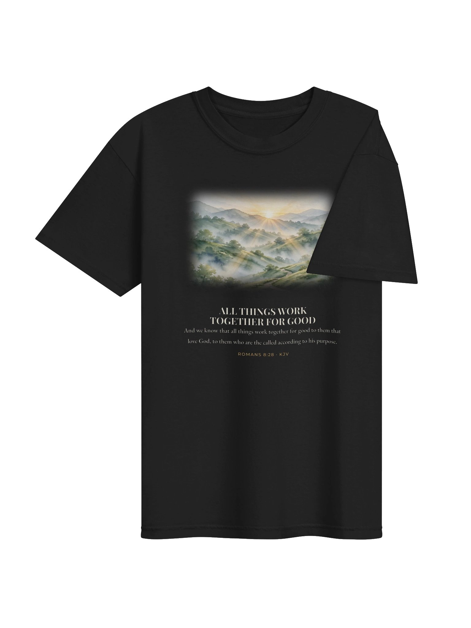 Romans 8:28 Tee — All Things Work Together product image (4)