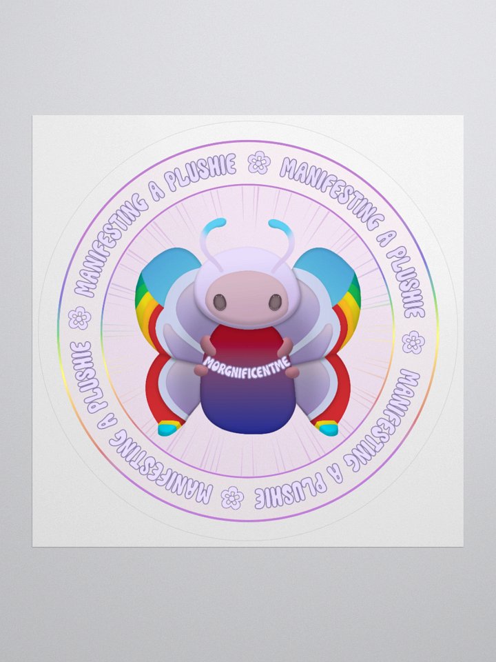 Manifesting a Plushie Sticker - Cute n' Cozy Edition product image (1)