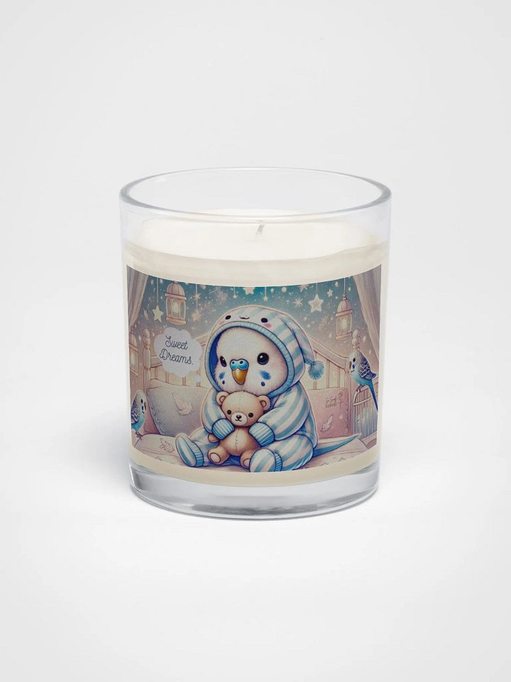 Sweet Dreams Parakeet – Soy Wax Candle in Clear Glass Jar 6 product image (1)
