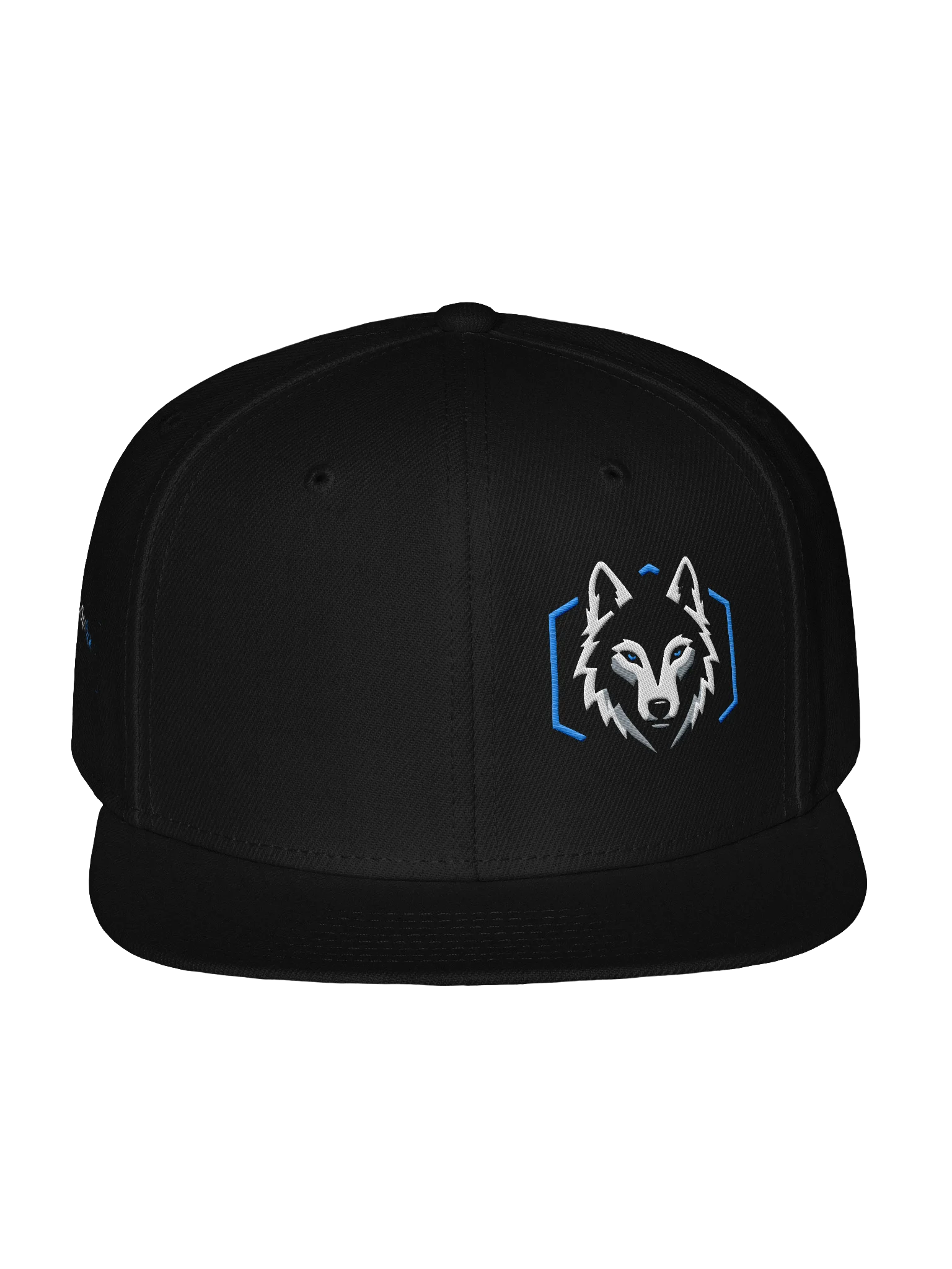 Blue Wolf Emblem Snapback Cap Left product image (1)
