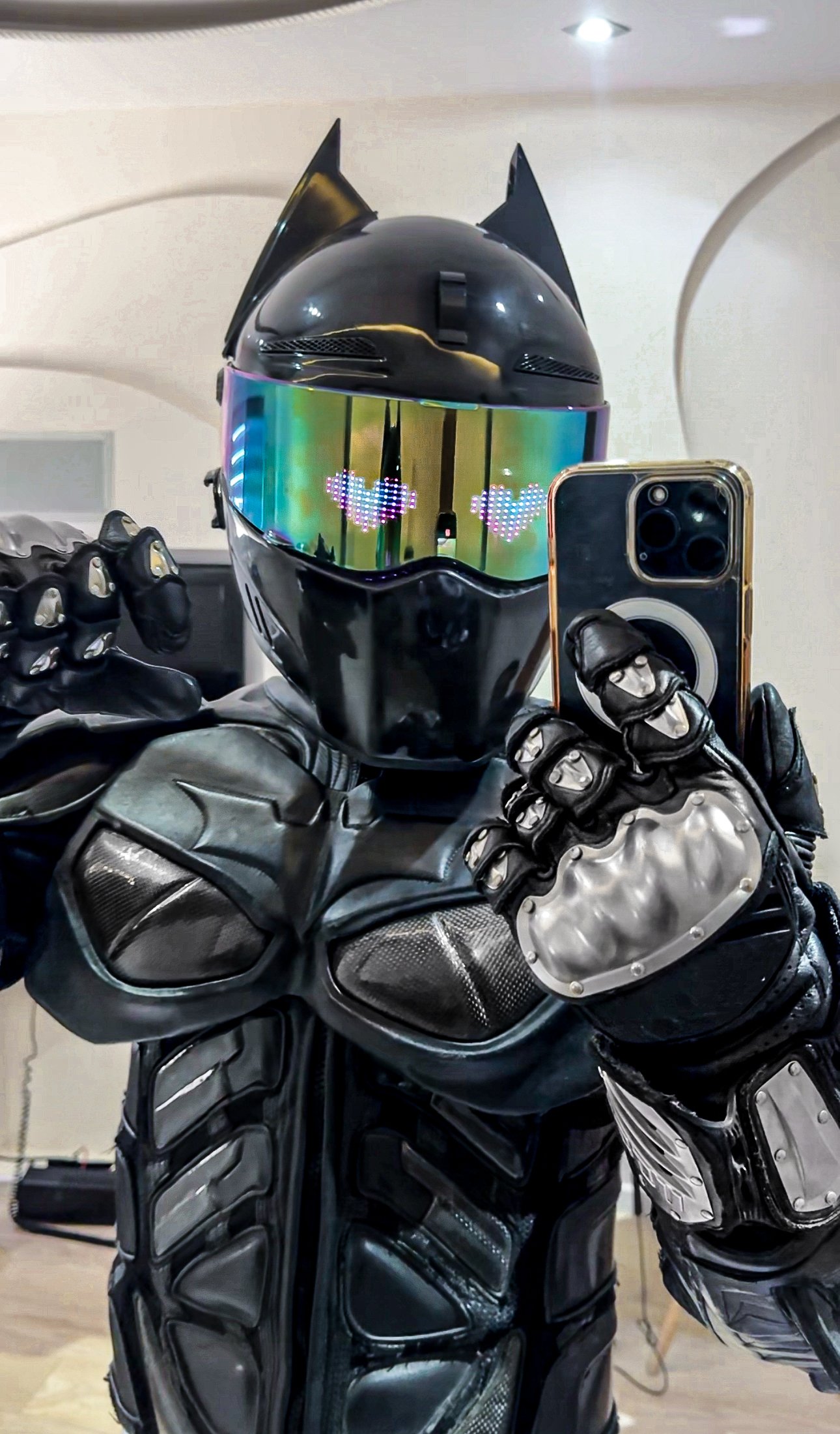 Batman ears for moto helmet ( horns ,sports equipment, gear, protection) product image (5)