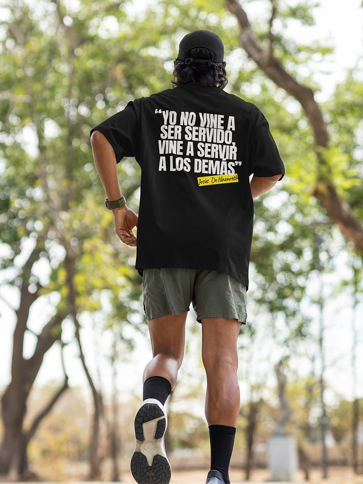 Jesús de Nazareth – Mateo 20:28 | Streetwear con Propósito | Selah | Oversized product image (2)