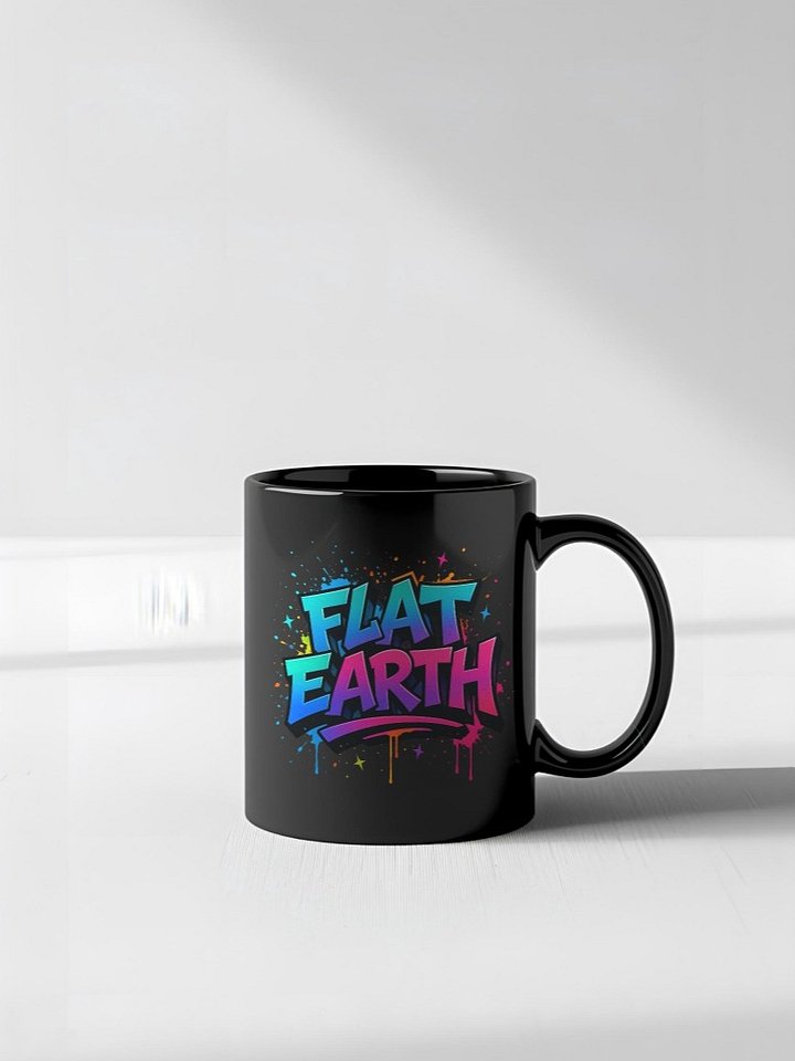 Flat Earth Vibrant Street Art Mug- Colorful Paint Splash Graffiti Design product image (7)