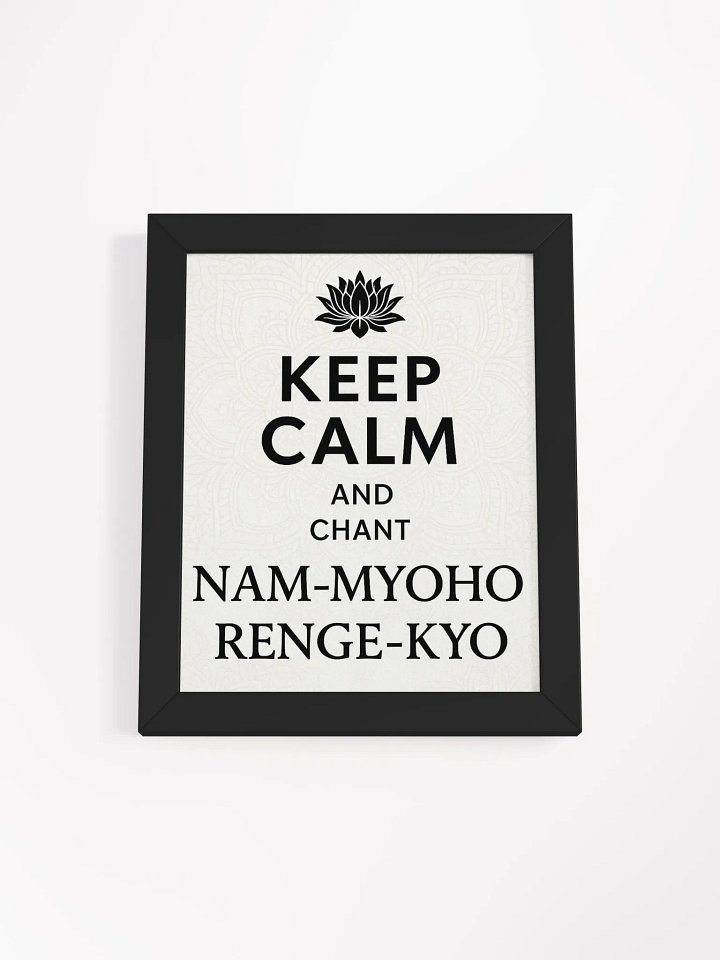 Lotus Chant Framed Matte Poster product image (1)