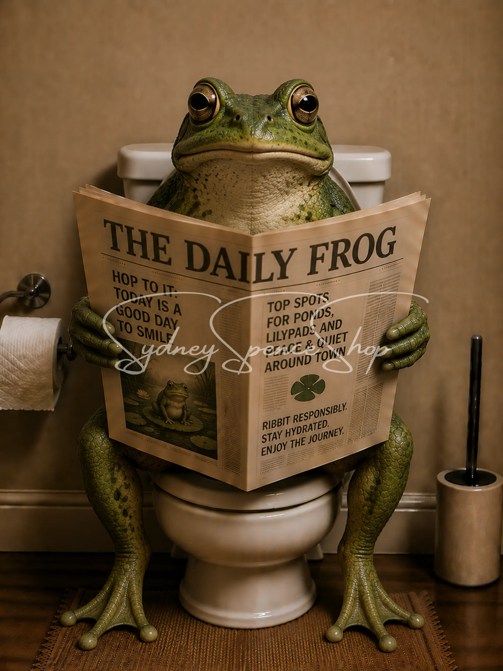 Animals in the Bathroom Poster Graphics Bundle product image (2)