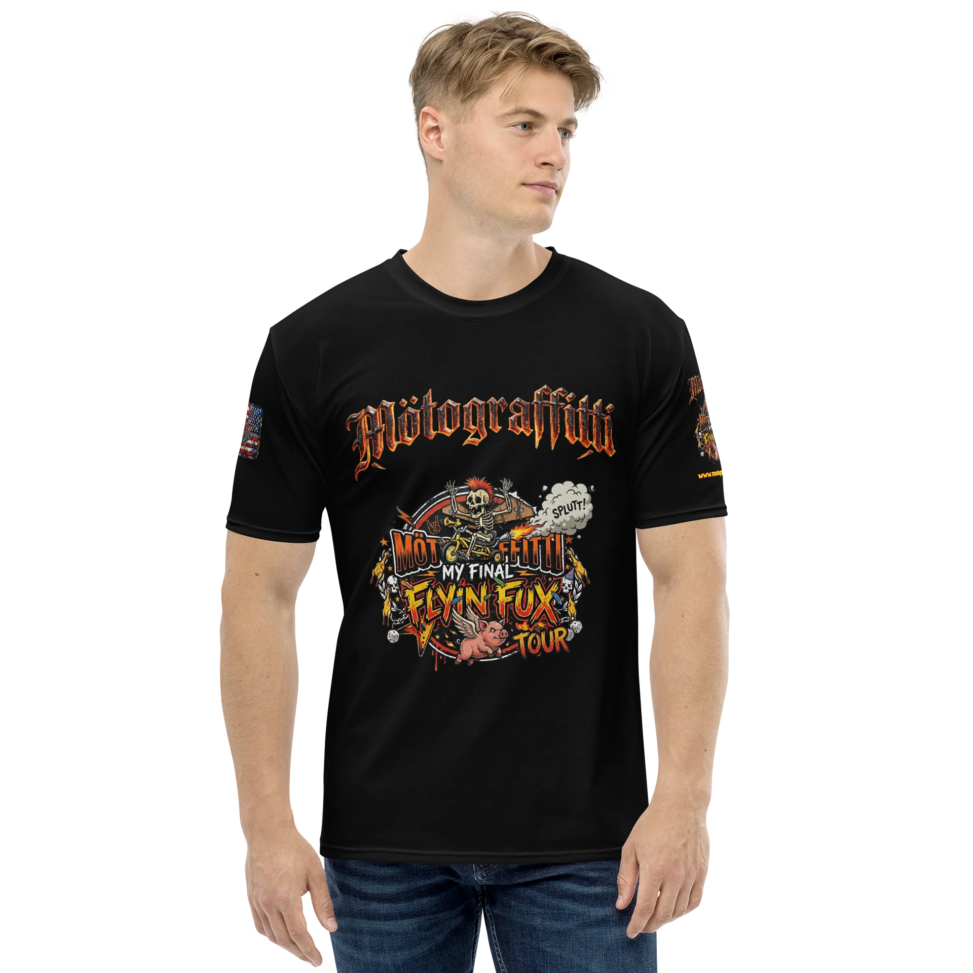 MötoGraffitti Final Flyin Fux Tour Ridin Tee product image (2)
