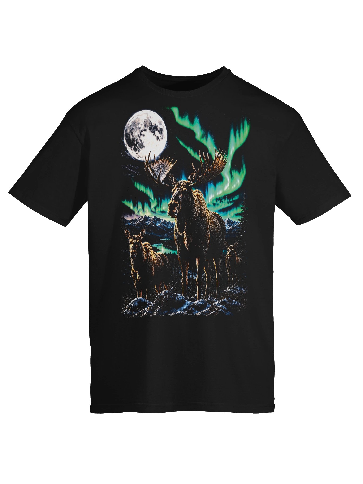 Bull Moose Howling Moon Tshirt | Legendary Wildlife Shirt product image (4)