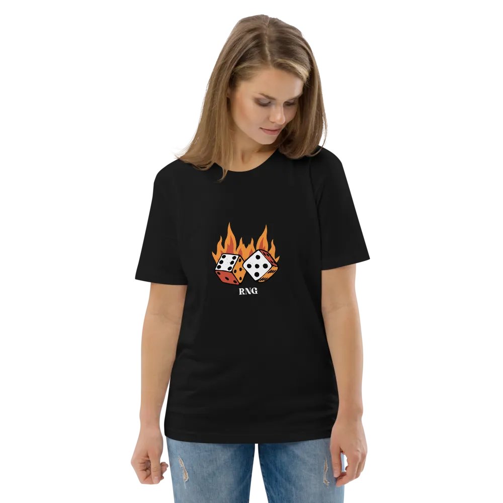 RNG Flaming Dice T-Shirt - 100% cotton product image (10)