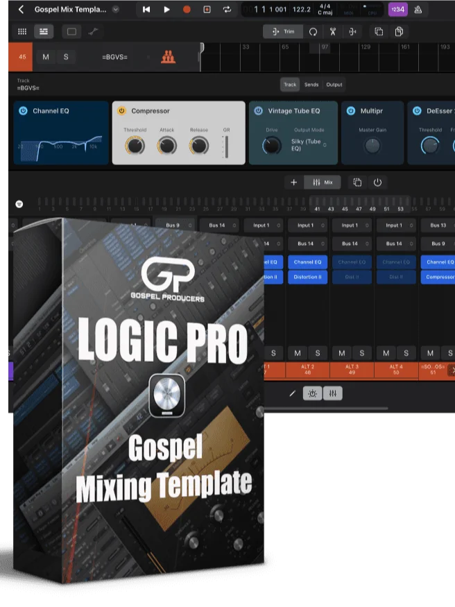 Gospel Mixing Template For Logic Pro For iPad! product image (1)