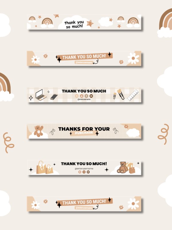MRR/PLR Etsy Order Receipt Banner Template product image (2)