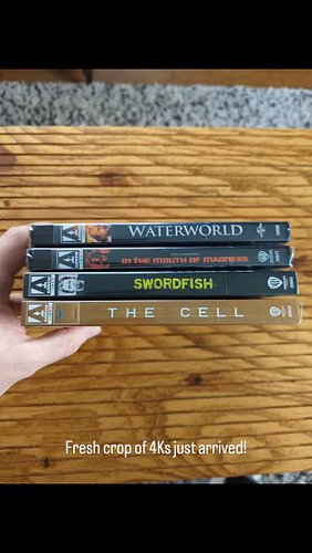 Bunch of summer sales produced a great crop of 4Ks! What have you seen? What do you own?
#arrowvideo #4k #paperandlight