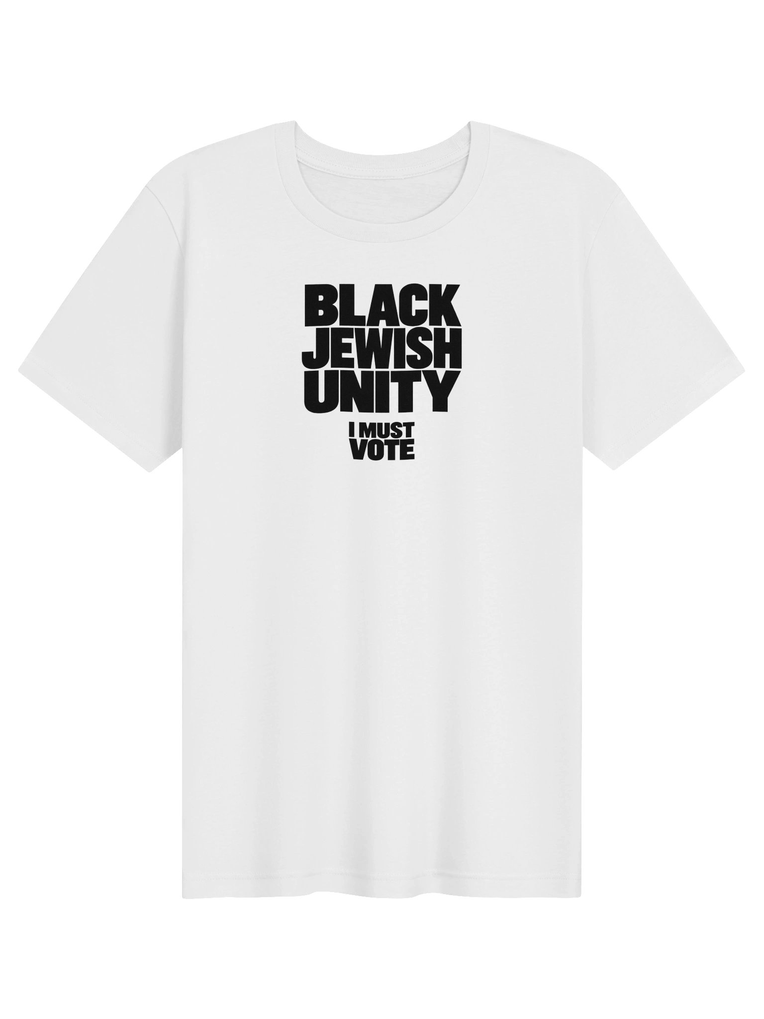 Black Jewish Unity Tee - White product image (1)