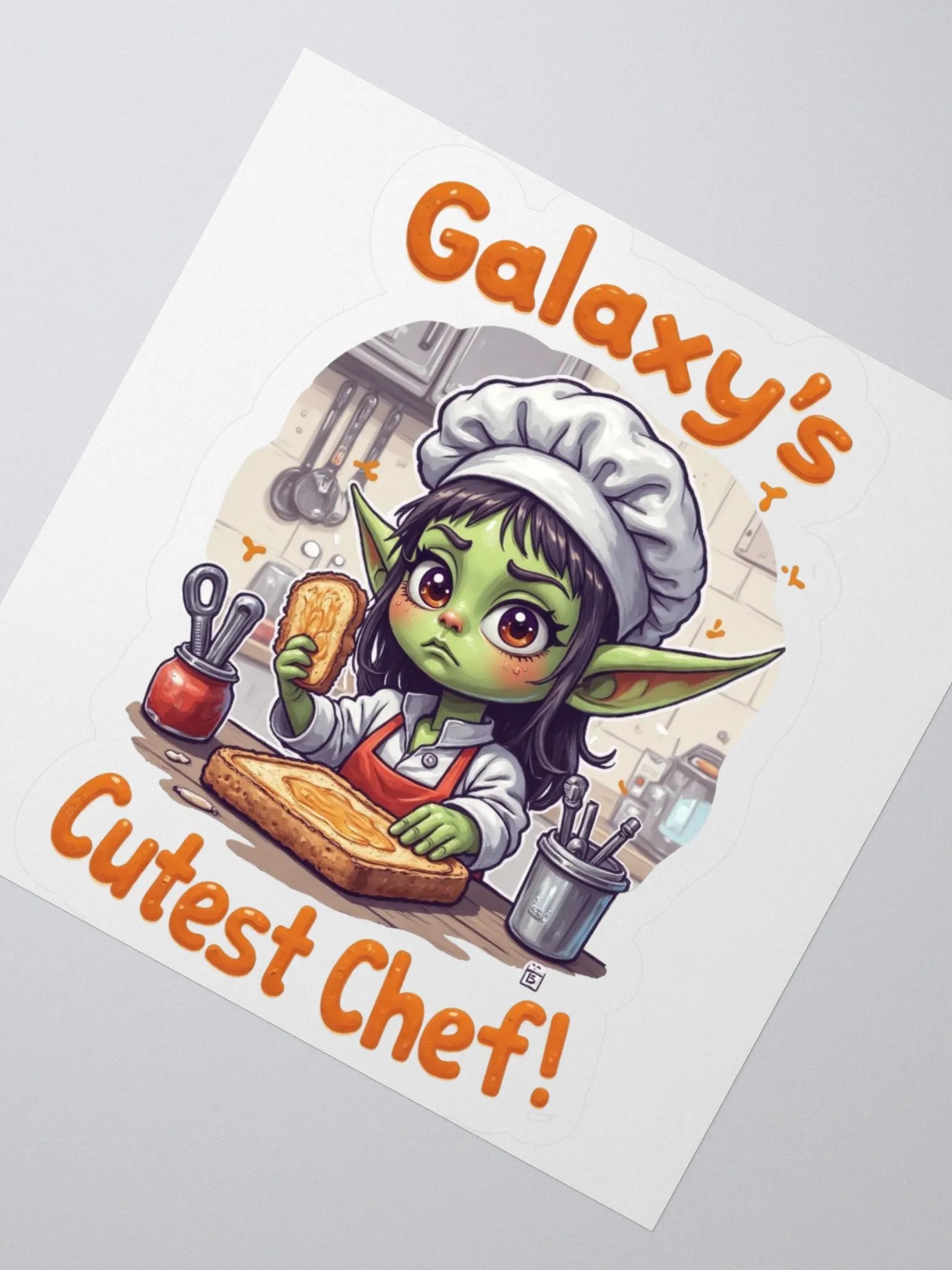 Galaxy's Cutest Chef Kiss Cut Stickers product image (4)