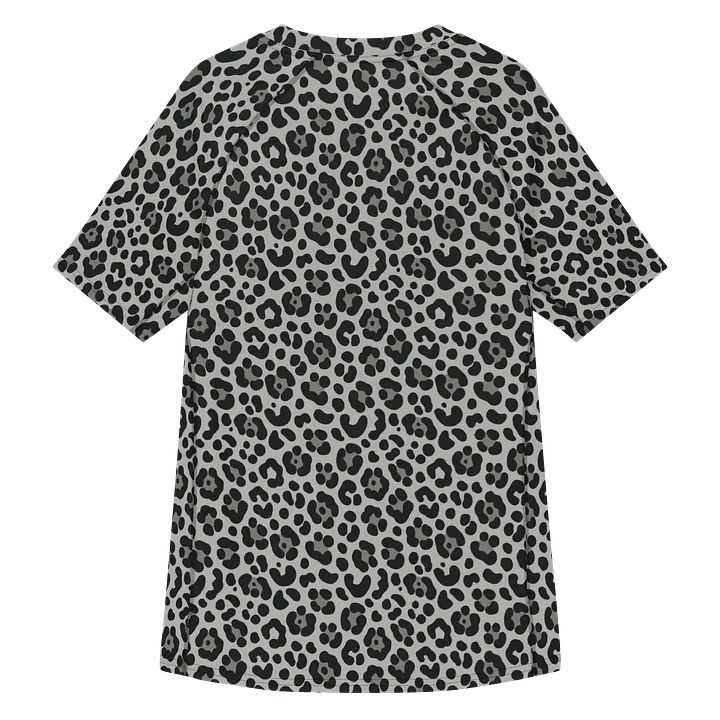 Bold Black Leopard Print Men's Rash Guard product image (2)