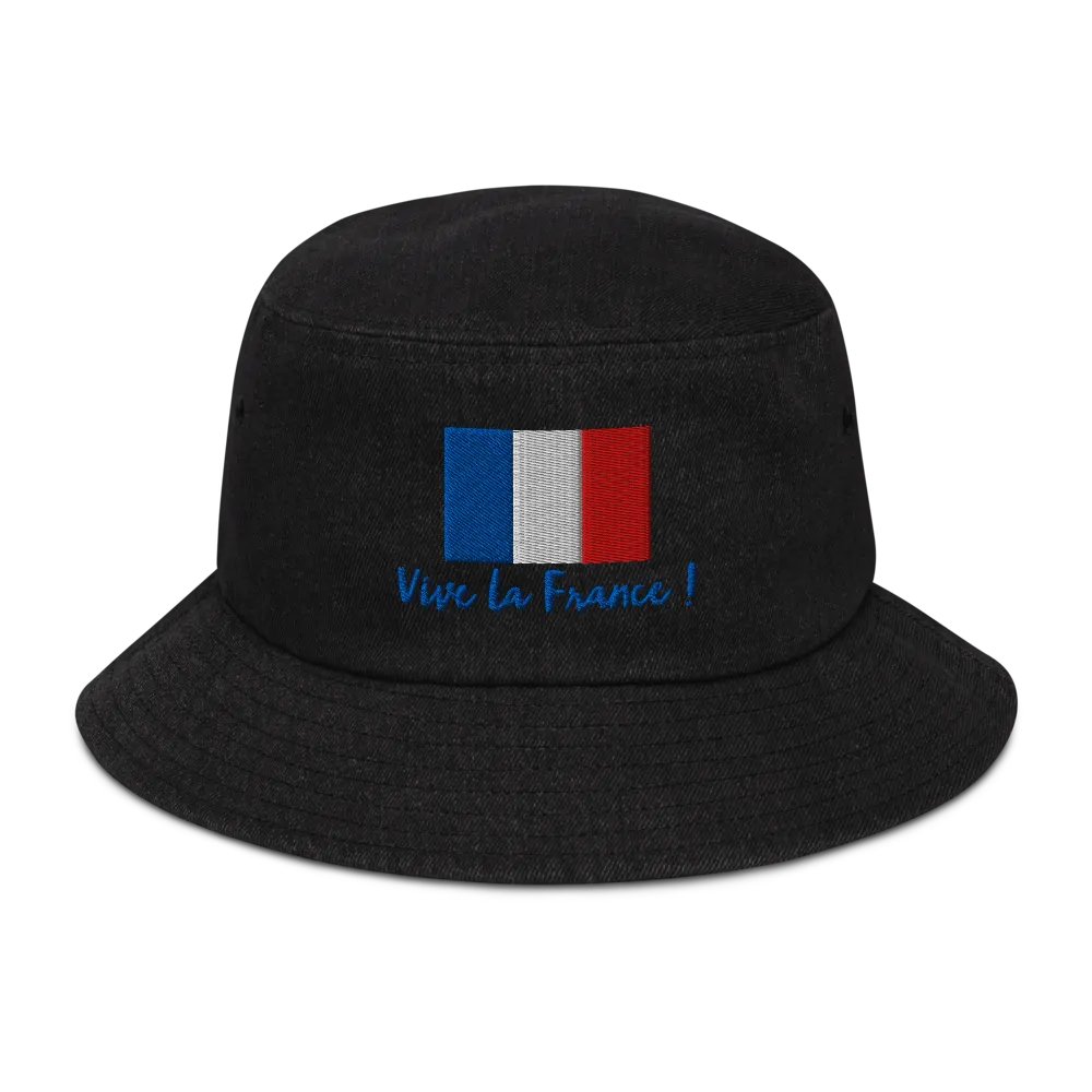 Vive la France! Denim Bucket Hat product image (1)