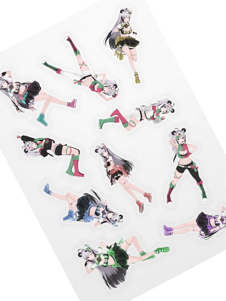 Utano Pandora 3D Model Collection Stickers product image (1)