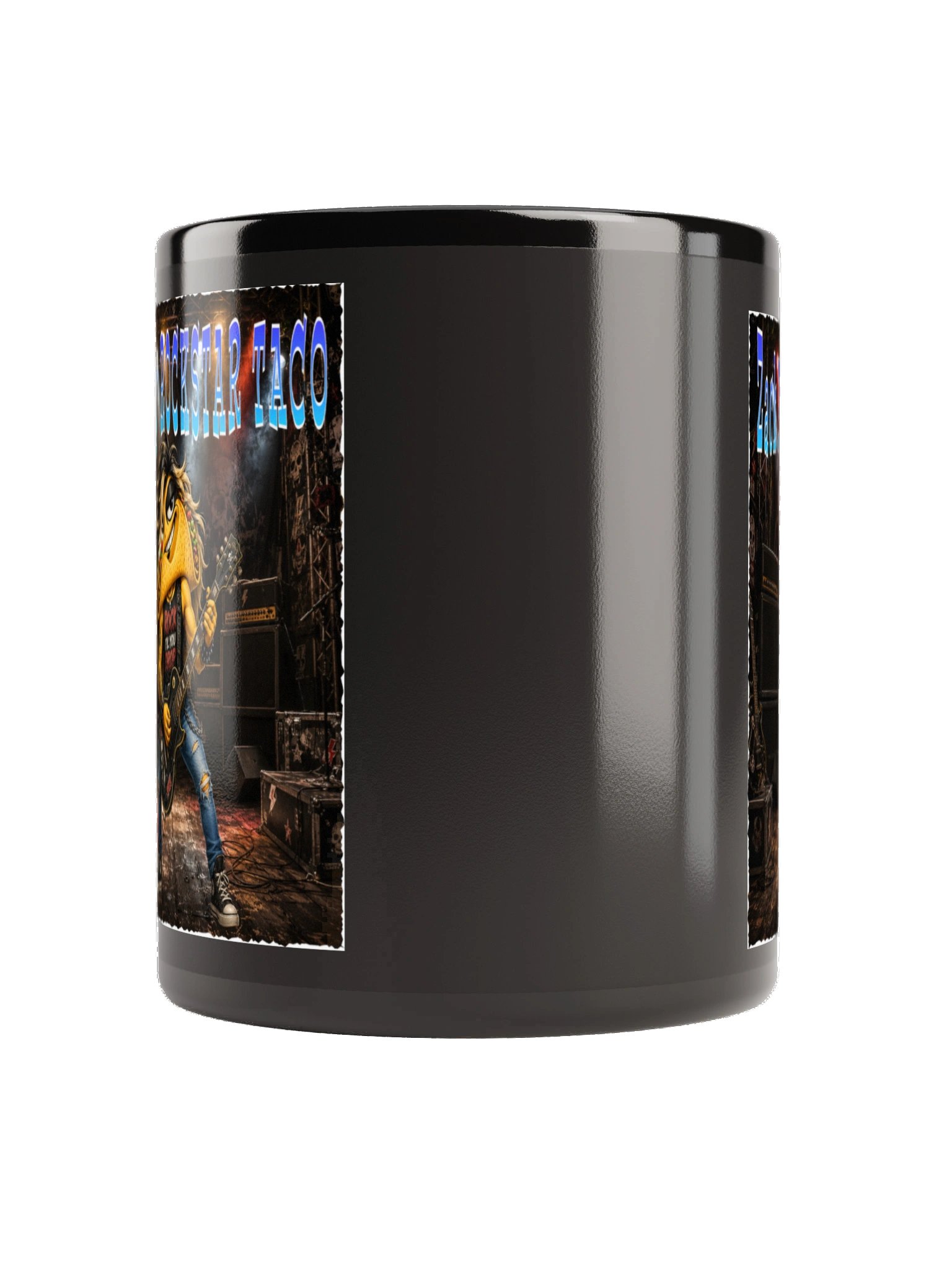 Rockstar Taco Black Glossy Mug - The Taco family product image (4)