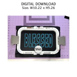 Blessed Applique Embroidery Design product image (2)