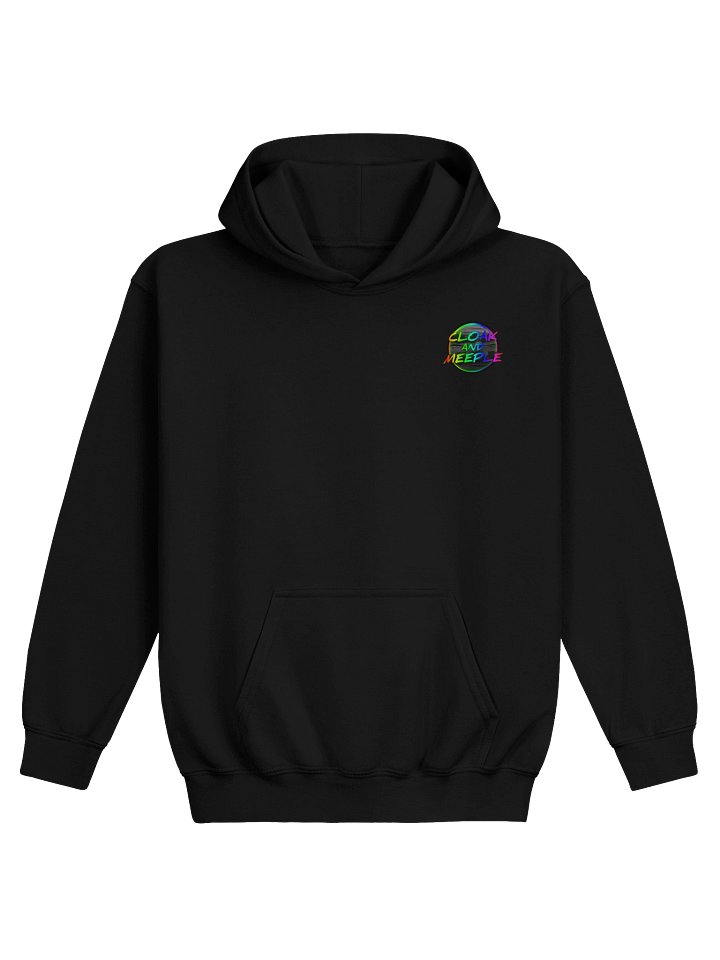 Cloak and Meeple Rainbow Logo Youth Hoodie product image (2)