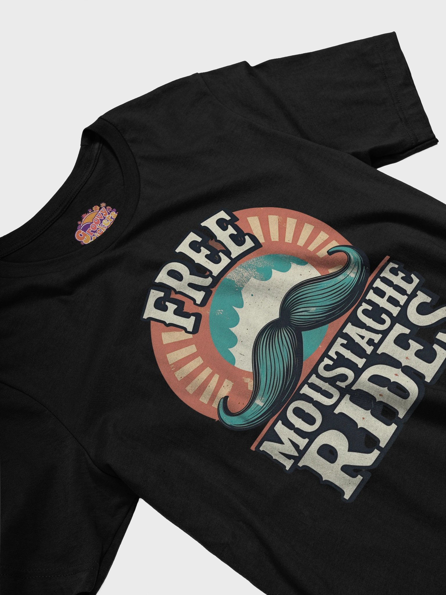 Retro Mustache Madness T-Shirt product image (3)