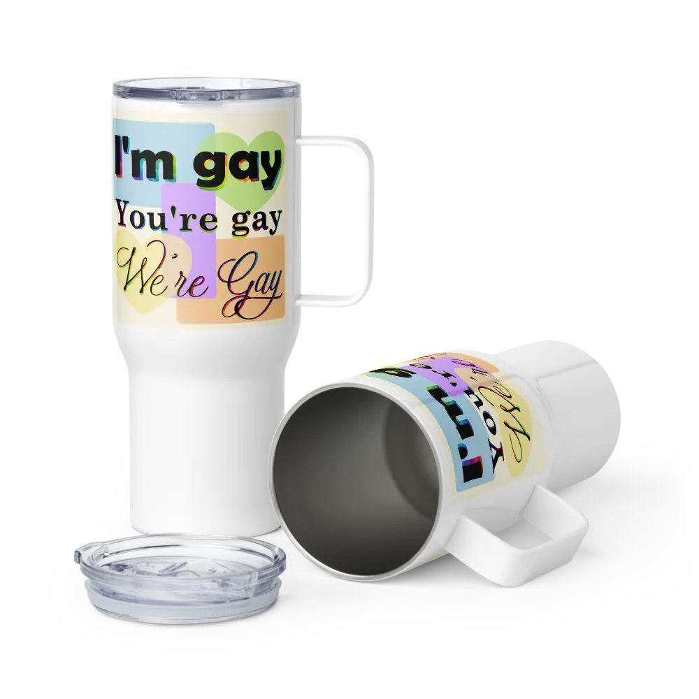 We're Gay Insulated Cup with Handle product image (1)