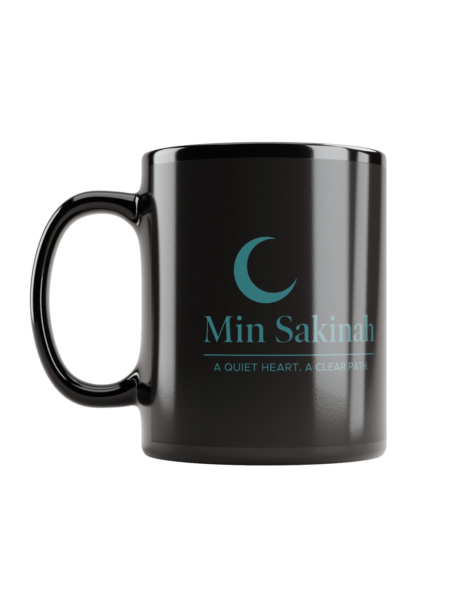 Min Sakinah Vision Mug - Dark Teal on Black product image (6)