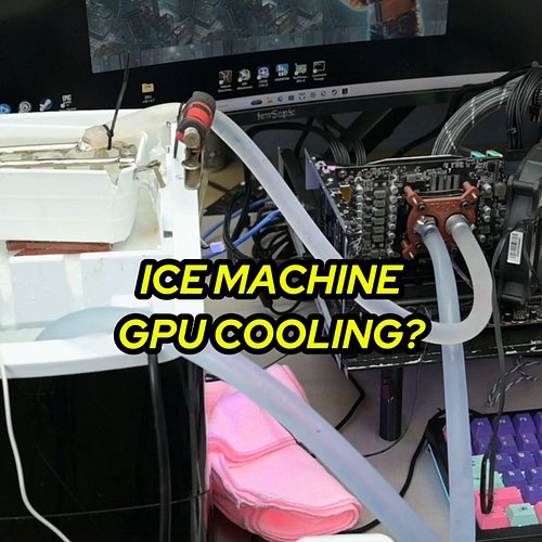 I Cooled a GPU With an ICE MACHINE.

GPUs make heat. Ice machines make ice.

So, I decided to use an ice machine to cool a gr...