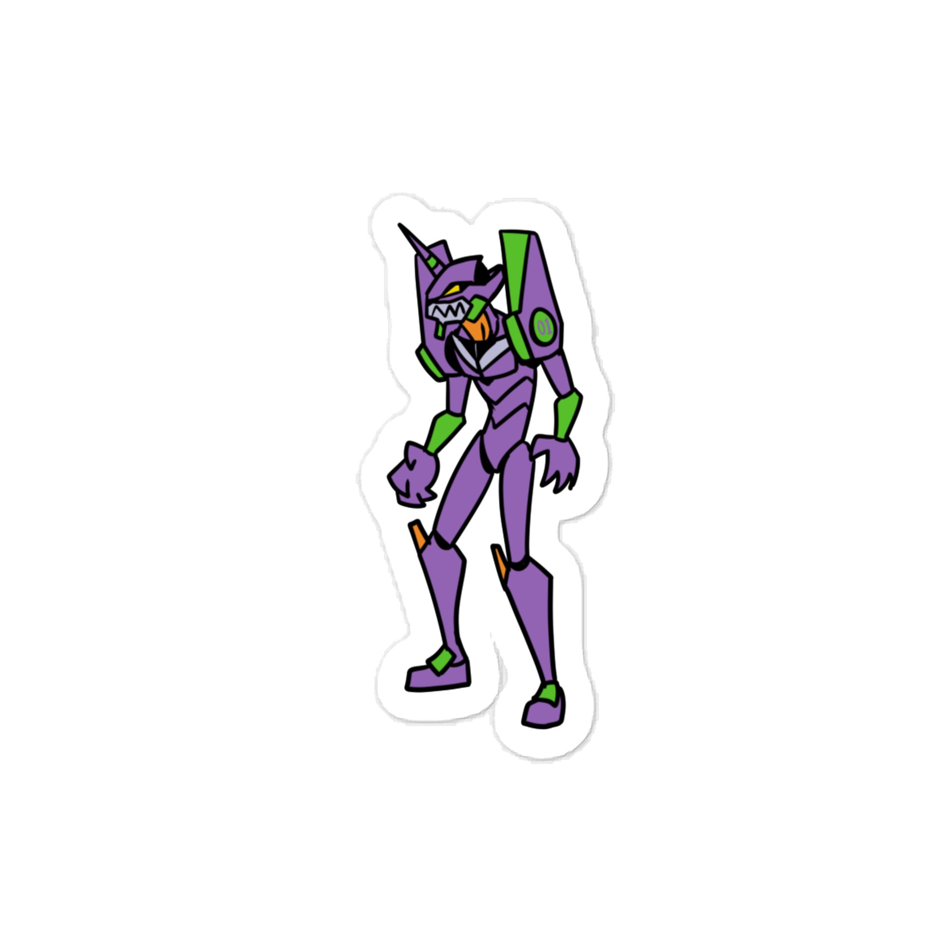 Giant Purple Robot Sticker product image (1)