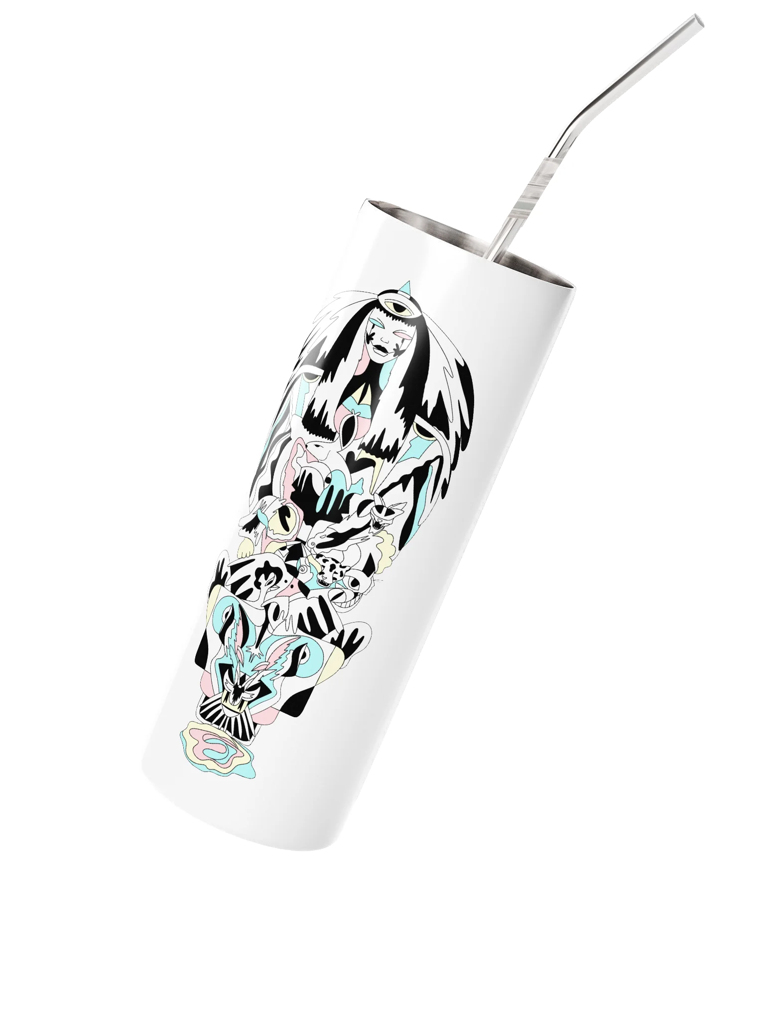 Stainless Steel Tumbler Travel Mug: Goddess of Balance product image (2)