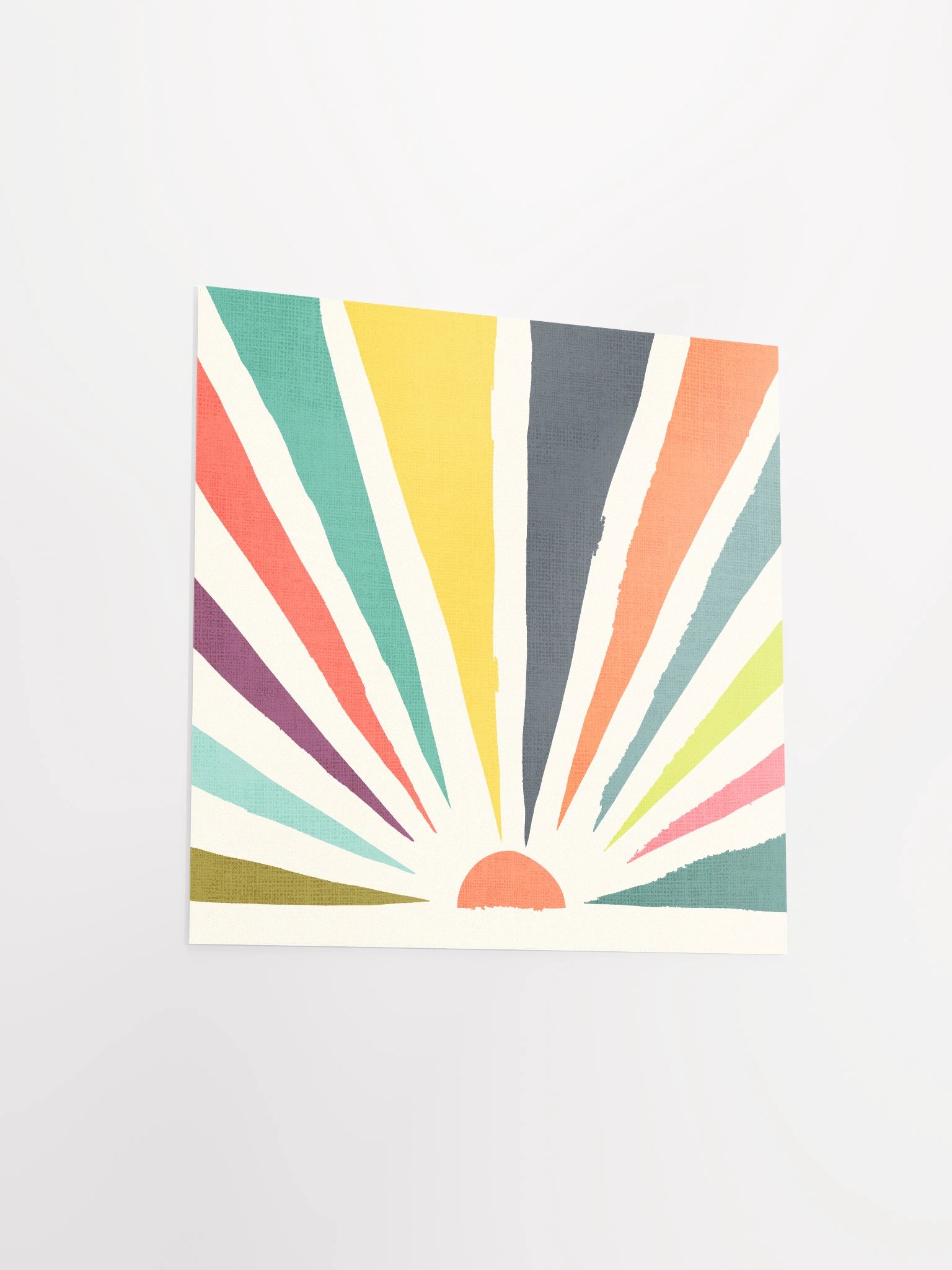 Rainbow sun art print product image (12)