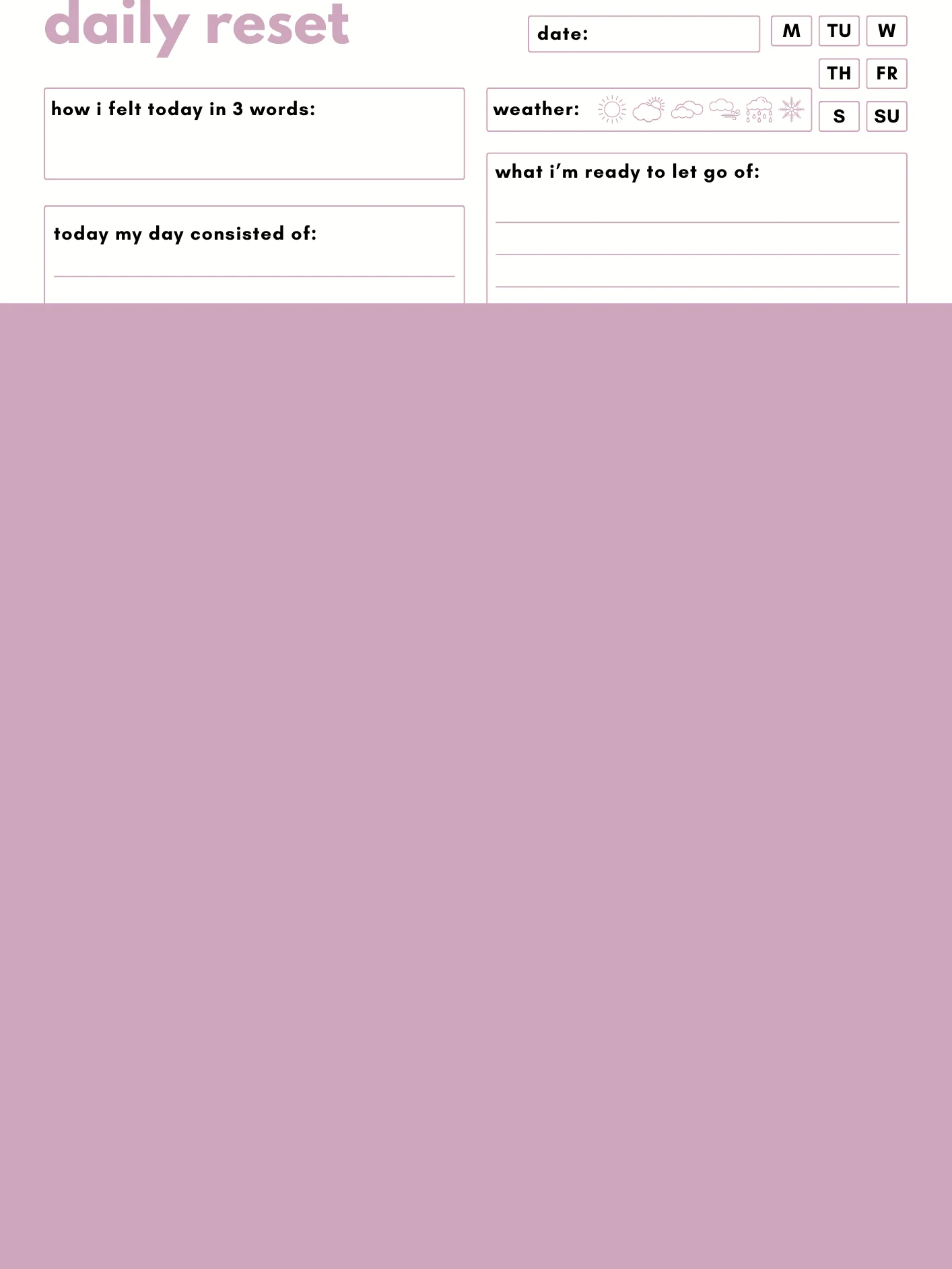 Root & Ritu Daily Planner Pack | 3 Printable Planning Pages for Wellness, Manifestation & Reflection product image (2)