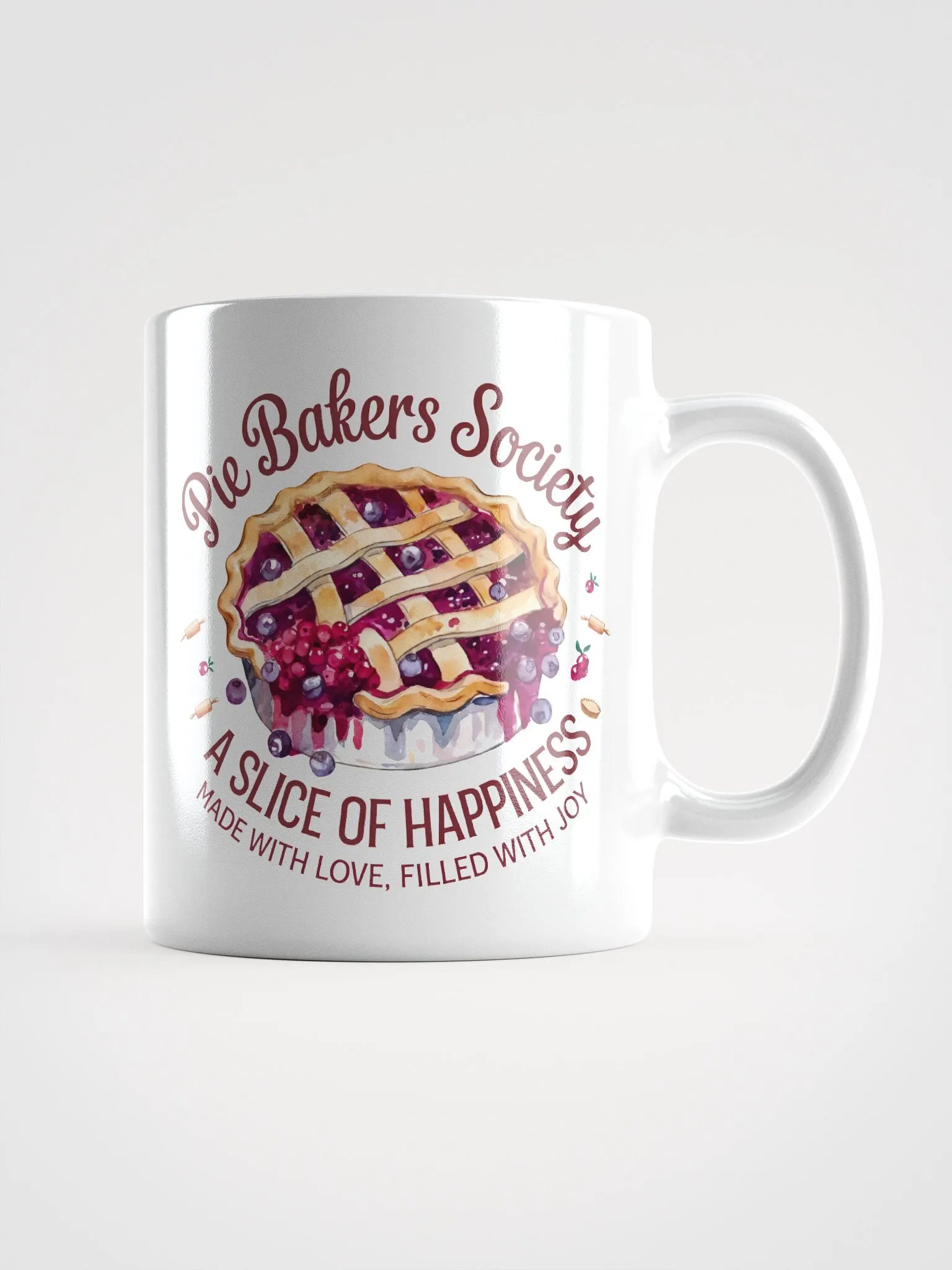 Pie Bakers Society White Glossy Mug product image (3)