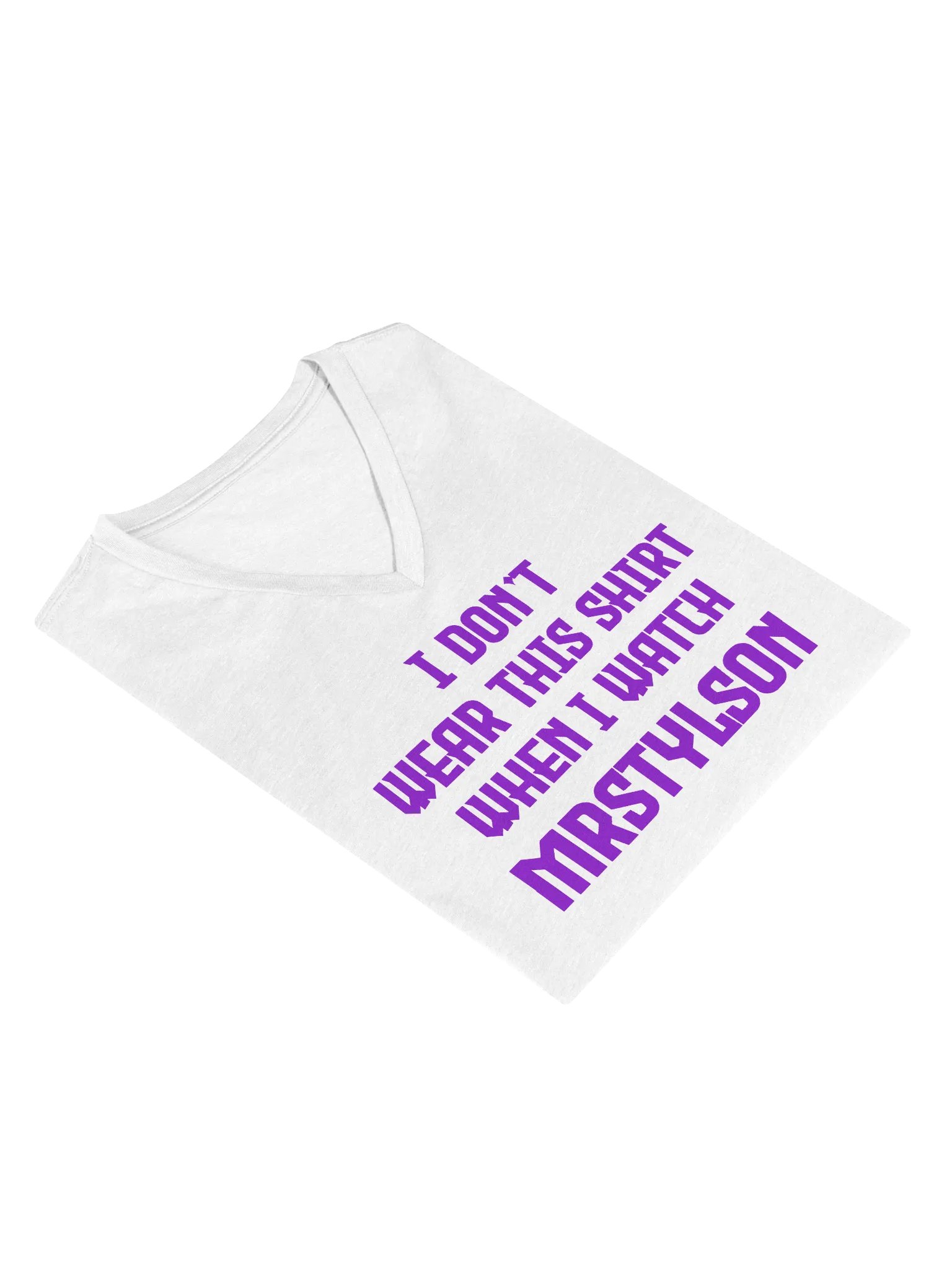I Don't Wear This Women's V-Neck (Purple Text) product image (59)