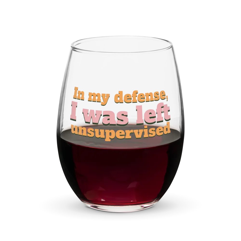 In My Defense Wine Glass product image (5)