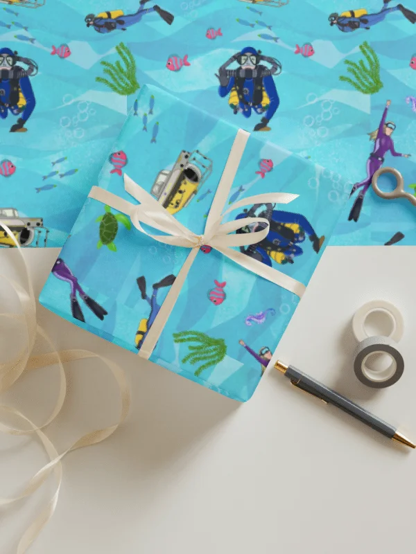 Deep Diving Wrapping Paper Set product image (1)