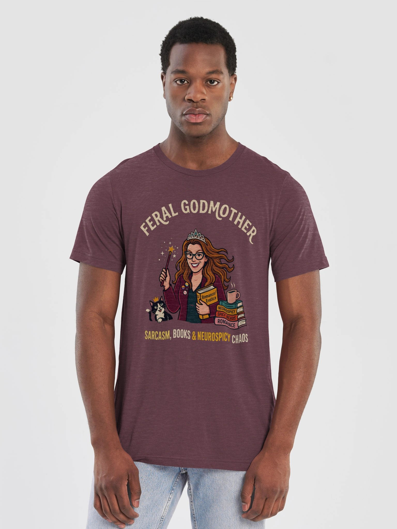 Sarcasm, Books, & Neurospicy Chaos T-Shirt product image (10)