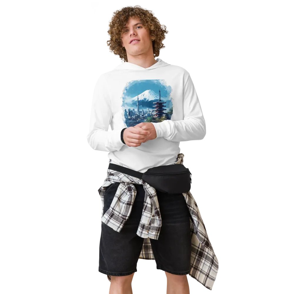 Tokyo Skyline Hooded Tee – Mount Fuji & City Vibes product image (2)