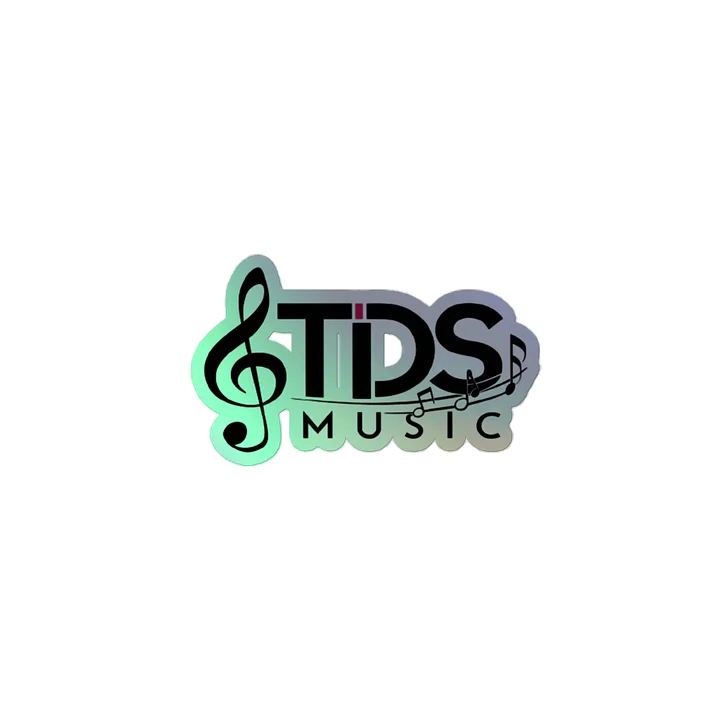 Exclusive Holographic Music Clef Sticker | Premium Vinyl | TDS Music product image (2)