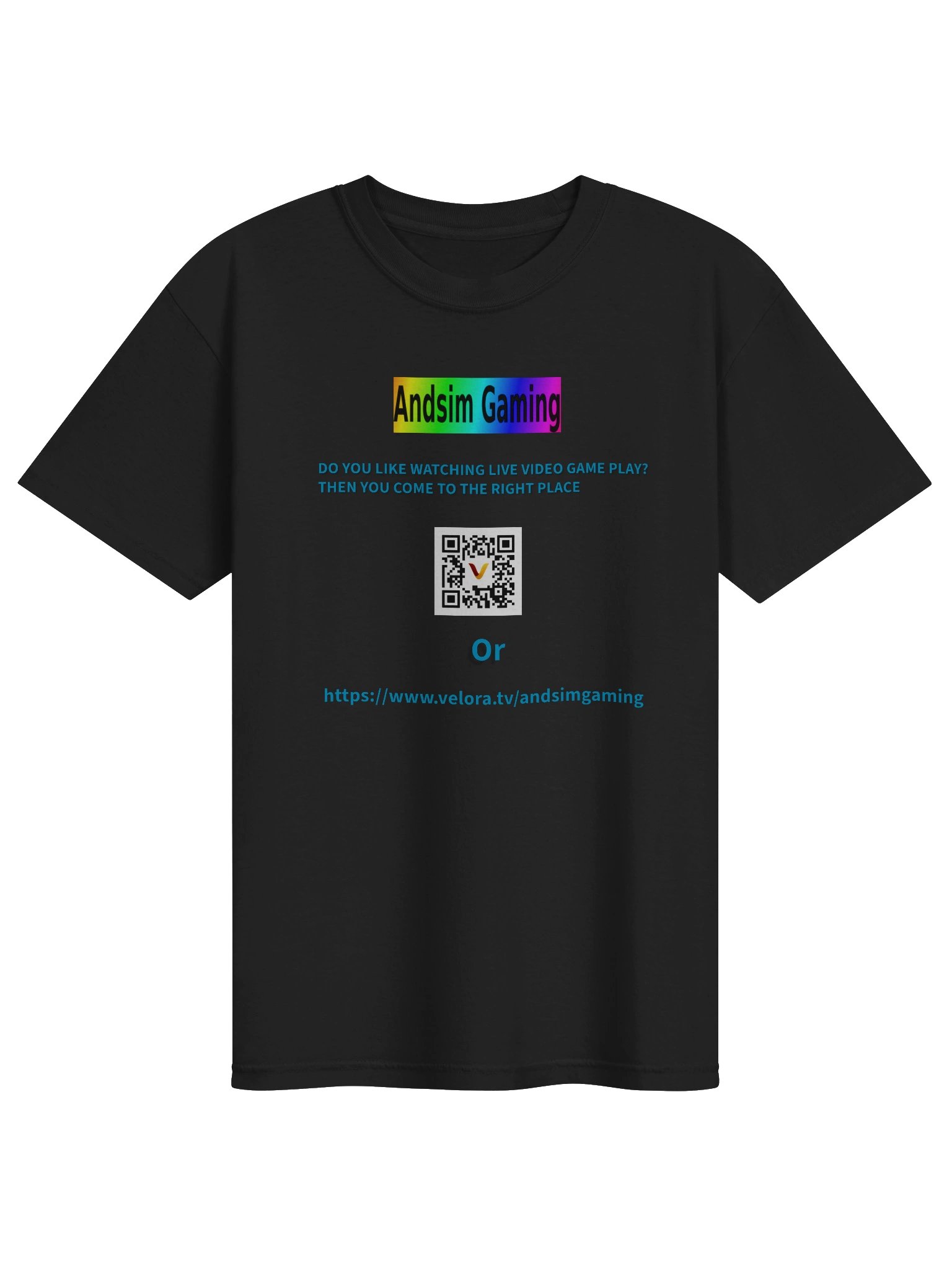 V Andsim gaming tshirt product image (1)