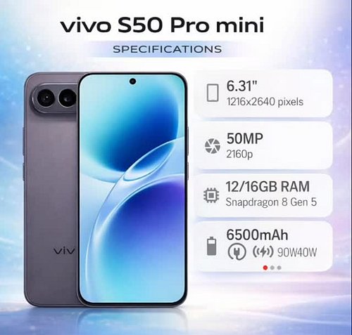 🔥📱 vivo S50 Pro mini is here — compact, powerful, unstoppable! 🚀✨

Small size. Massive performance.
The vivo S50 Pro mini pro...